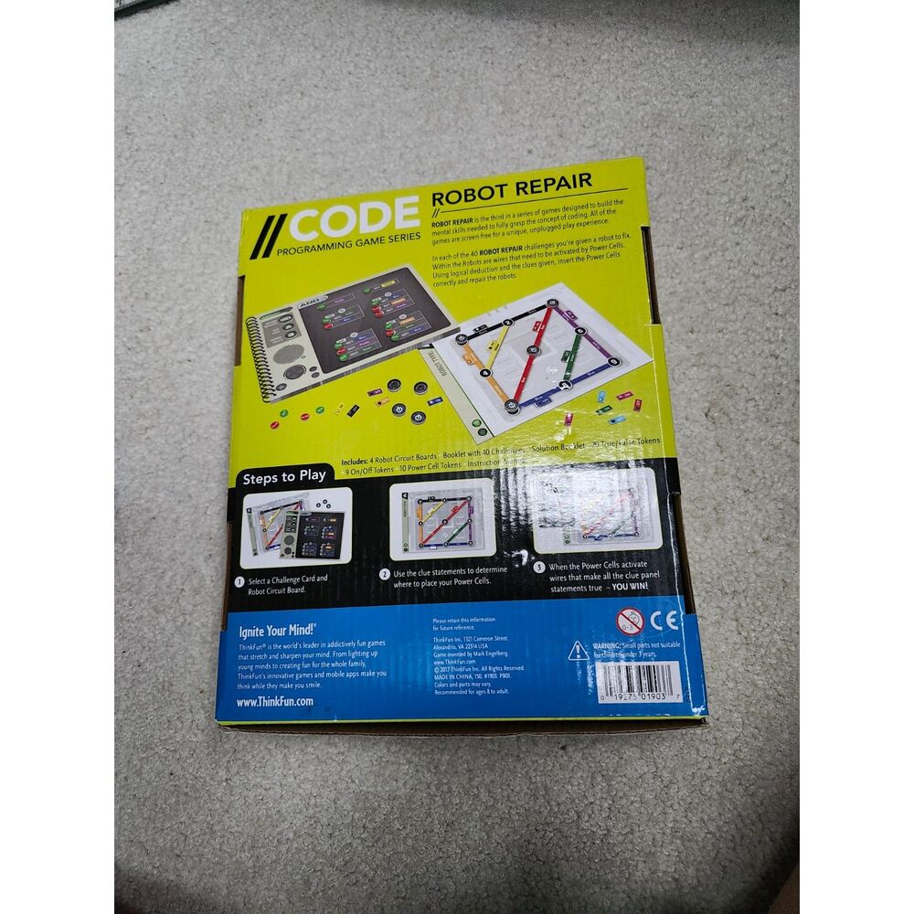 ThinkFun CODE: Robot Repair Programming Logic Game STEM - Picture 2 of 3